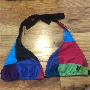 Colorful Hurley bikini top